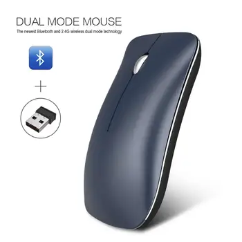 

NEW 1600 DPI Bluetooth + 2.4 G wireless Dual Mode Built-in rechargeable battery mouse for windows OS