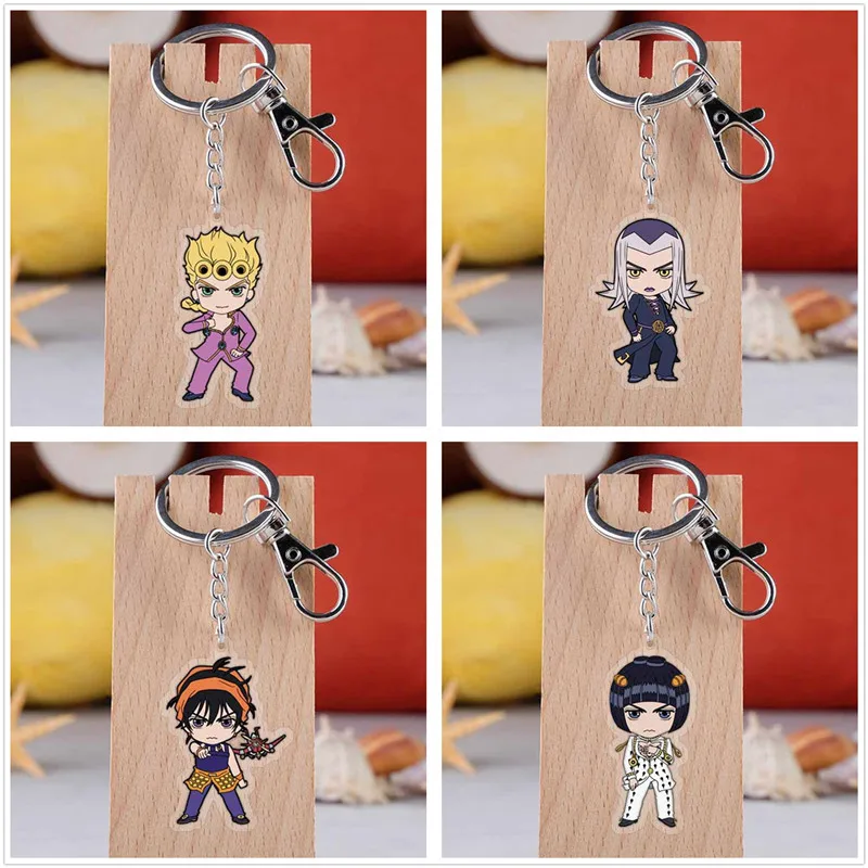 Аниме Jojo Необычные Приключения брелки модные Мультяшные фигурки Jotaro Kujo подвески