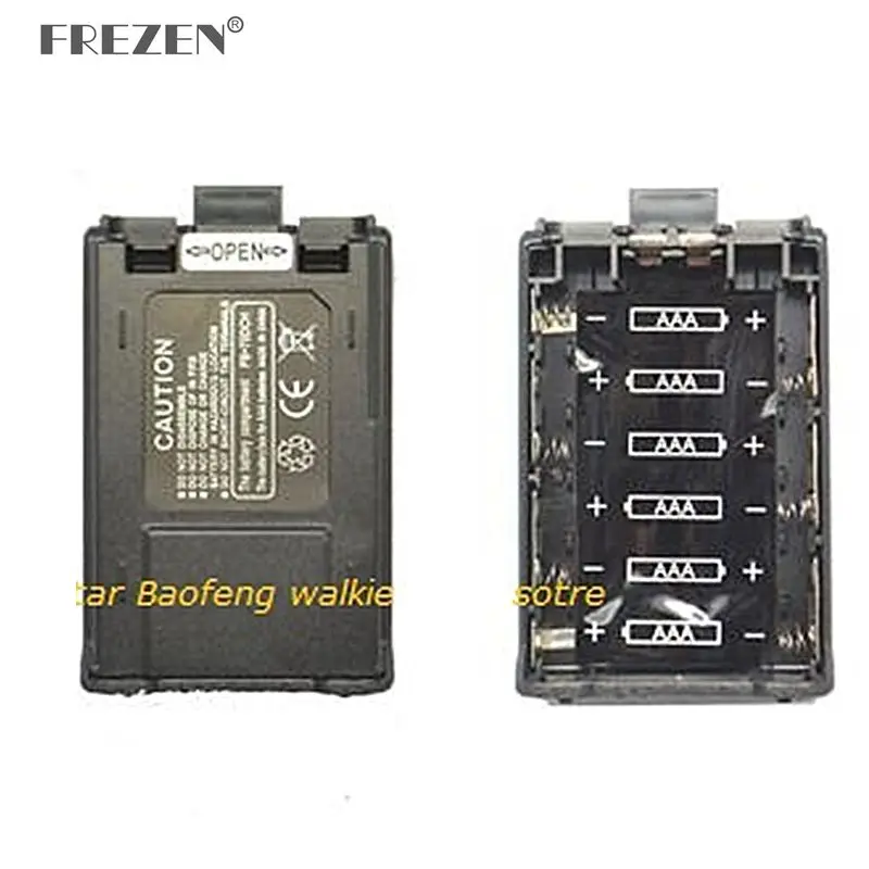 6 x AAA Two Way Radio Extender Battery Case Box For BAOFENG UV-5R UV-5RE PLUS 5RA 5RB 5RC TYT F8 Ham Radio