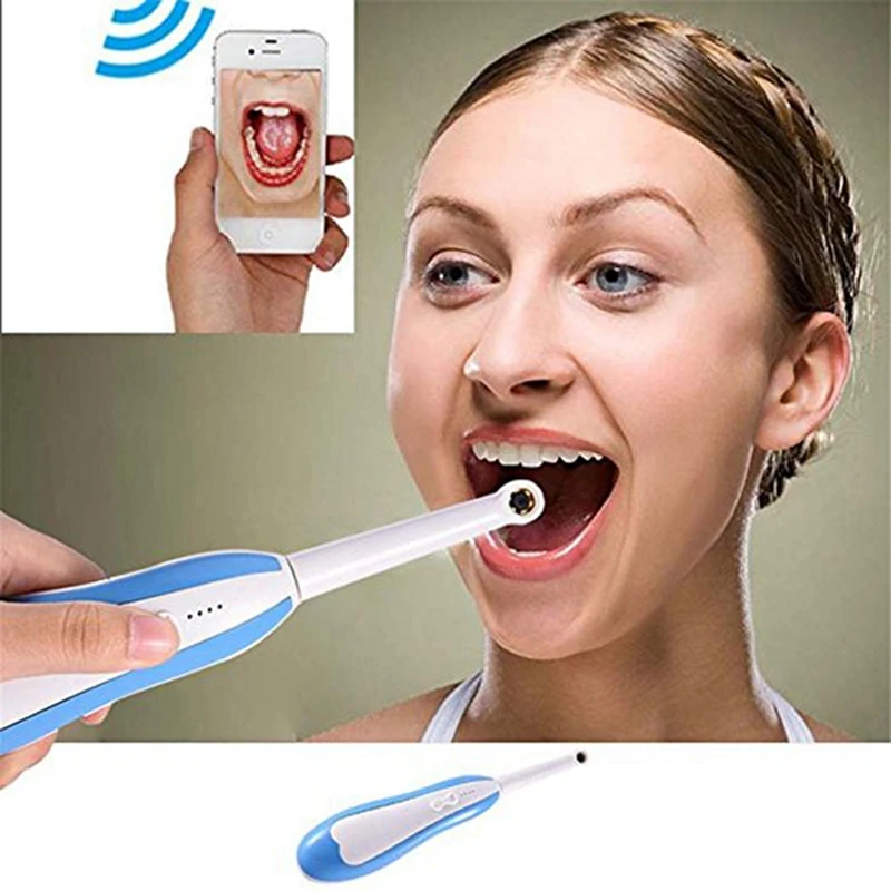 Wireless HD Dental Endoscope WiFi Intraoral Camera IP67 LED Dentist Tooth Borescope Oral Real-time Video Dental Inspection Tools