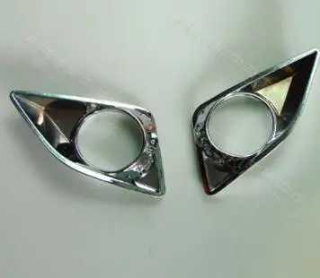 

Car body front fog light lamp frame stick styling ABS Chrome cover trim parts 2pcs For TOYOTA Corolla 2008 2009 2010