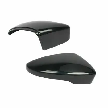 

Black For Car Door Side Wing Mirror Cover Cap Housing Wing Rear Rear View Mirror Covers Trim Casing Left&Right