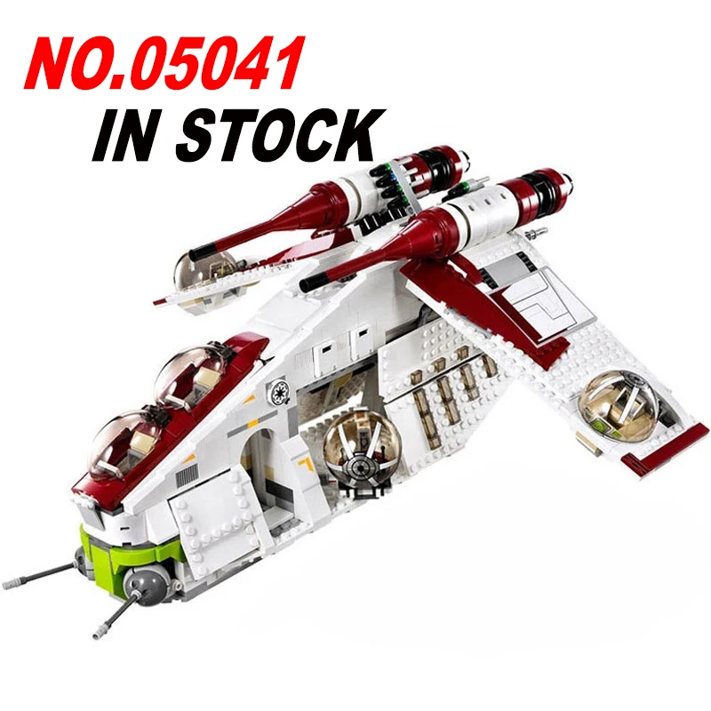 

Wars 1175pcs Coruscant Police Gunship model Building Blocks Bricks toy Model to Boys Gift