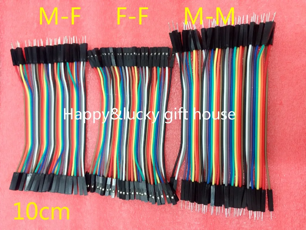 Hot sale Free shipping 10CM 40p DuPont line 120pcs male to male+male to female+female to female jumper wire dupont cable