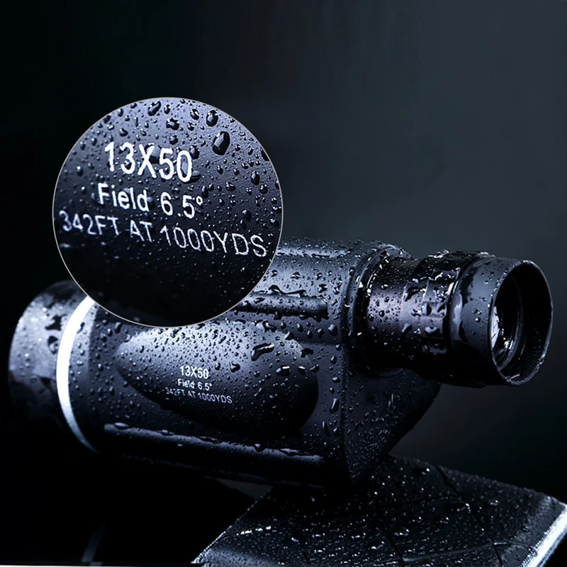 

13X50 Monocular Telescope High Power HD Optical Night Vision Monocular Non-infrared Monocular for Camping Hunting Handheld Scope