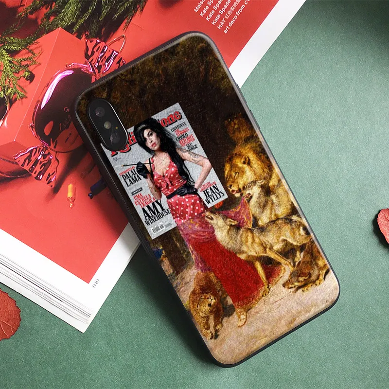 

Any winehouse magazine Collage Tpu Soft Silicone Phone Case Cover Shell For Apple iPhone 6 6s 6Plus 6sPlus 7 8 7Plus 8Plus X