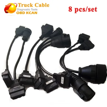 

truck Cables For Tcs CDP Pro Trucks connector cable Full set 8 pcs cdp Truck Cables cable for multidiag pro and tcs cdp pro plus