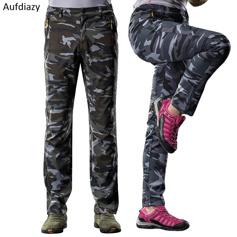 Aufdiazy hombre mujer verano seco rápido elástico Softshell pantalones impermeable al aire libre senderismo Trekking Camping escalada pantalones JM068