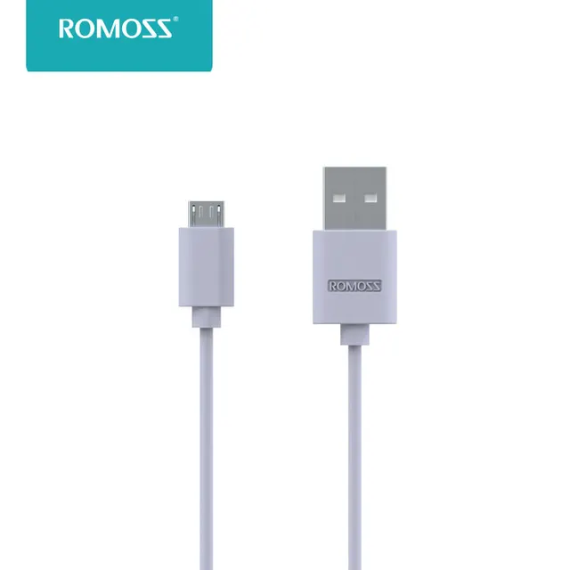 100% оригинал romoss cb05 1 m длина шнура практические micro usb поддержка синхронизации данных и зарядный кабель для android смартфонов