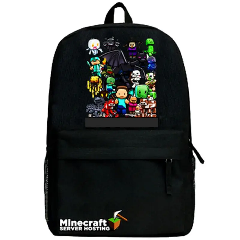 Minecraft backpack, mochila das crianças saco Espada minecraft enderman JJ trepadeira steve alta