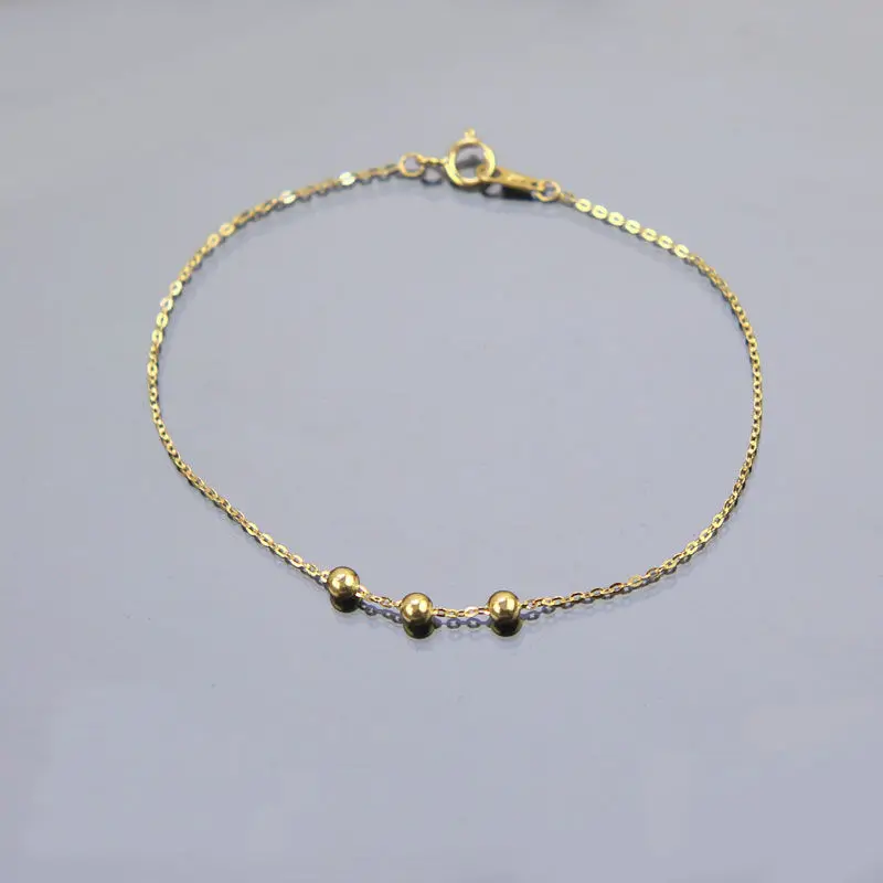 Women S Fashion Bracelet Gold Bead Chain Link Thin Women S Fashion Bracelet Gold Bead Chain Link Thin Party Gift In Bracelets From Jewelry Accessories On Aliexpress