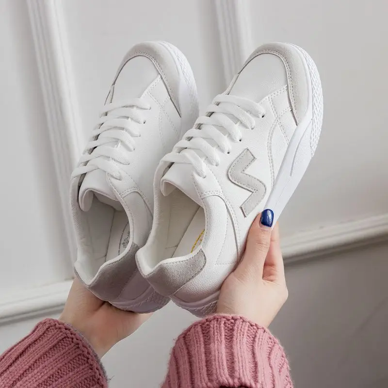 2018 rouge Chaussures Plates Nouveau Cuir En Blanc blanc Femmes Noir Chaussures Casual r7r1wqR