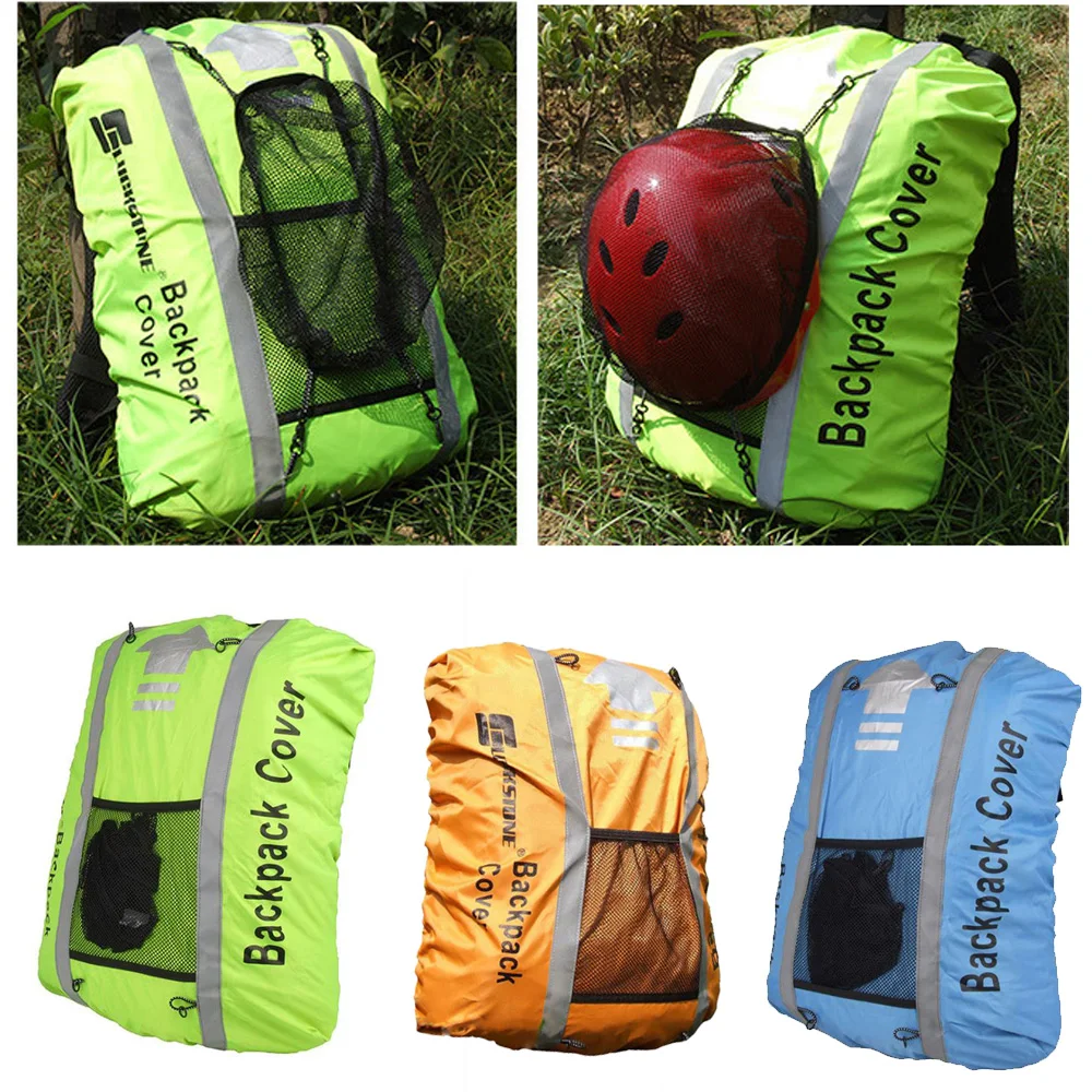 reflective backpack cover cycling