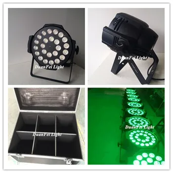 

(6pcs+Roadcase) indoor led par 24x15W led rgbwa par can dmx plug par led