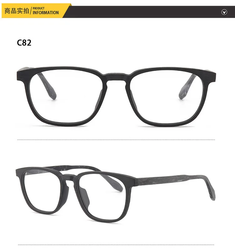 Деревянная оправа для очков в стиле унисекс, брендовые дизайнерские очки рамки с прозрачными стеклами винтажные оптические очки для мужчин и женщин