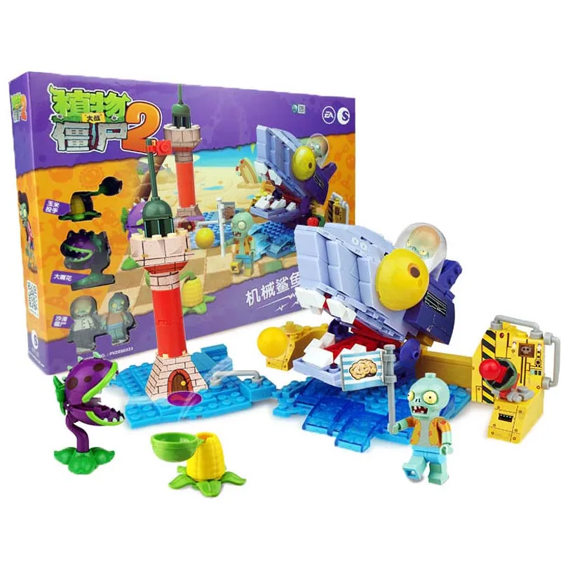 

Plants Vs Zombies Set Anime Garden Maze Struck Game Building Blocks Bricks Compatible With Legoingly Gifts