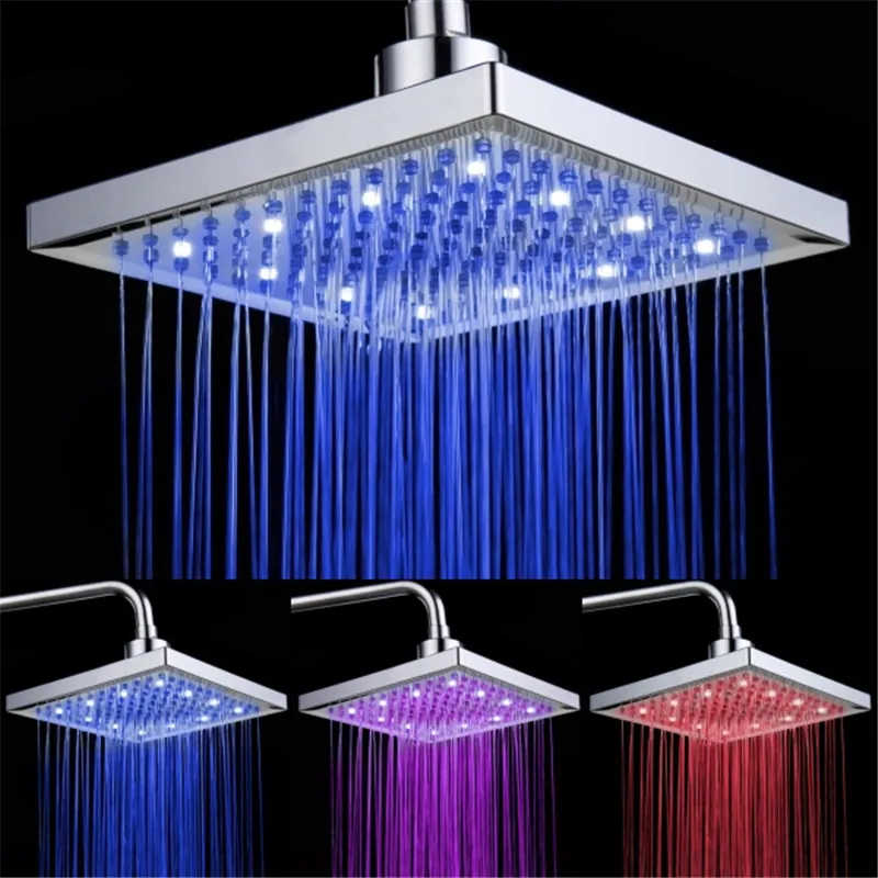 Buy Detachable LED Shower Heads 200mm Light Glow LED