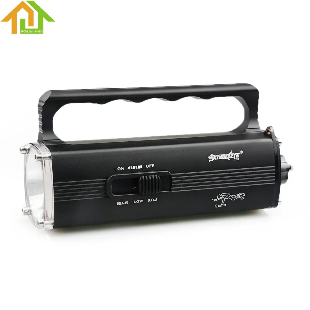 1200LM SKYWOLFEYE L2 T6 LED Flashlight Waterproof 3 ModeTorch Rechargeable Flash Light Hand Lamp