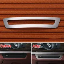 Stainless Steel Dashboard Console Switch Button Cover Trim Frame Decoration For BMW 7 Series F01 F02 2010-2015 Car Styling