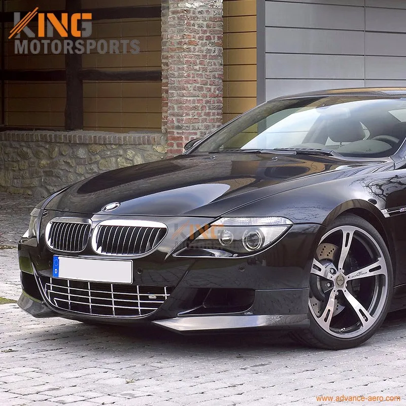 Fit 06-10 BMW E63 E64 M6 только AC-S Стиль переднего бампера для губ Splitter из 2 предметов-CF глобальный по всему миру