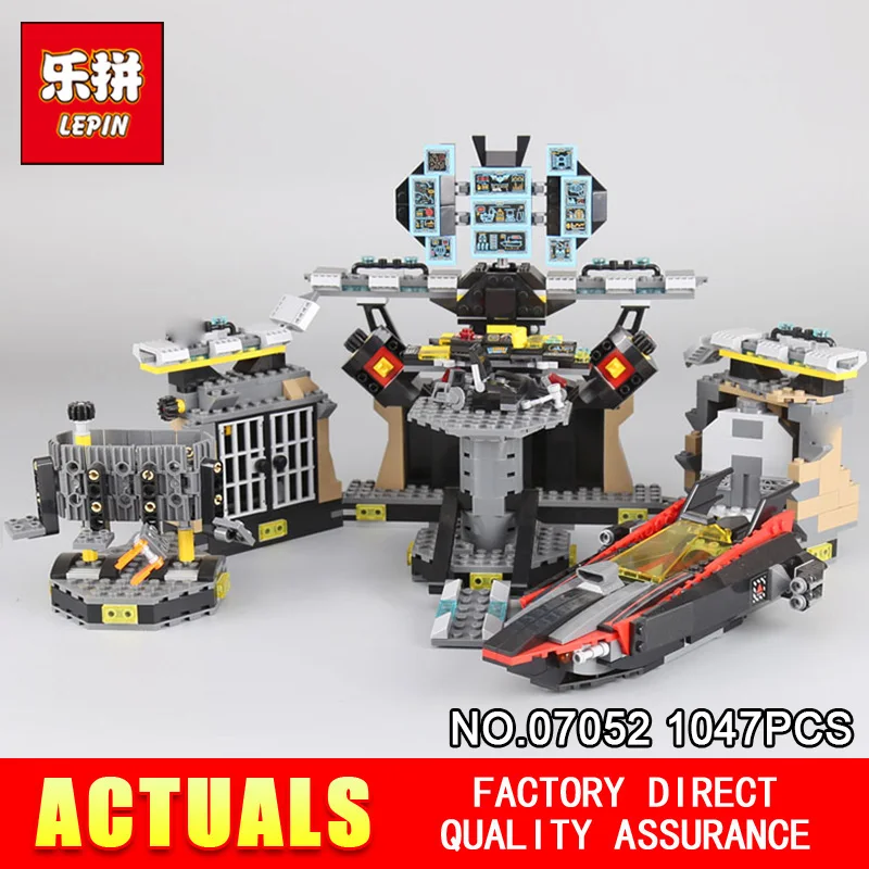 

Lepin 07052 1047Pcs Batcave Break-in Set the Genuine model Movie Building Blocks Bricks Educational Toys for children 70909
