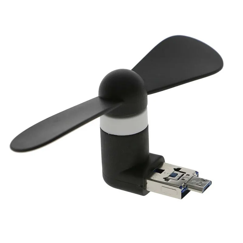 50 шт Портативный OTG Мини Micro USB большой ветер вентилятор охлаждения для телефона рабочего ноутбука Гибкий Мобильный телефоны вентилятор аксессуары для телефонов