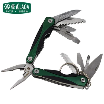 

LAOA Multi-function Folding Knife Outdoor Survival Mini Tool Plier Small Size Multi-Function Combination Folding Pliers