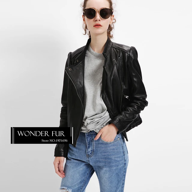 Vogue Collection Ladies Real Leather Jacket Cool New