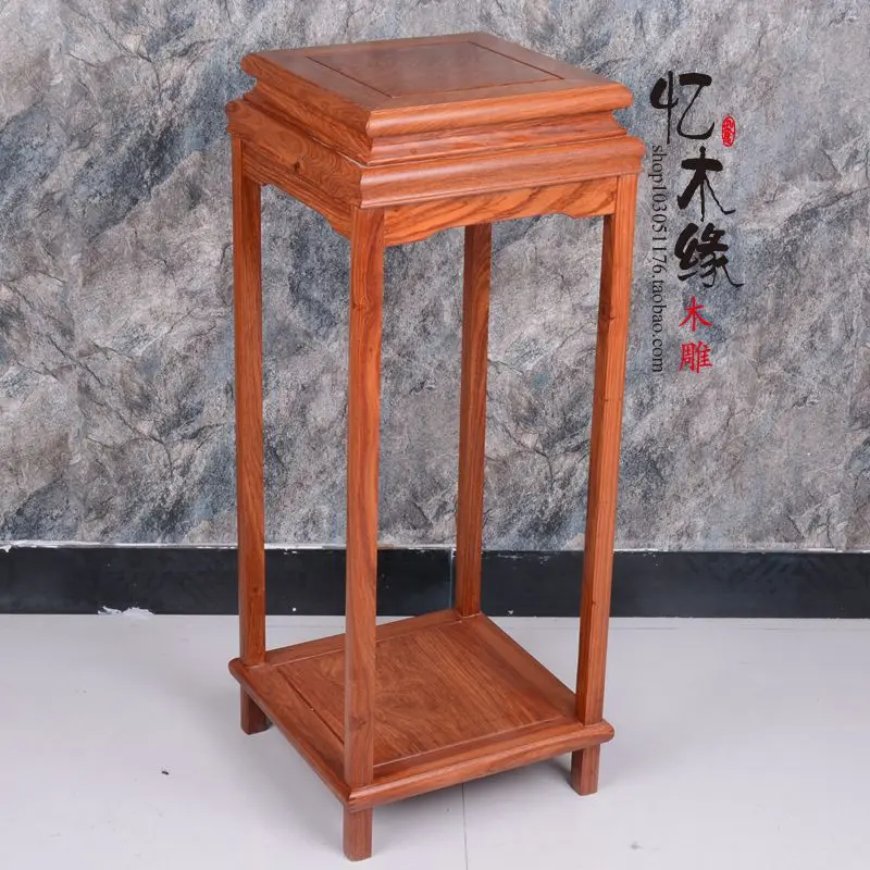 

Huanghua pear flower African hedgehog rosewood mahogany wood frame several bonsai antique Ming and Qing shelf