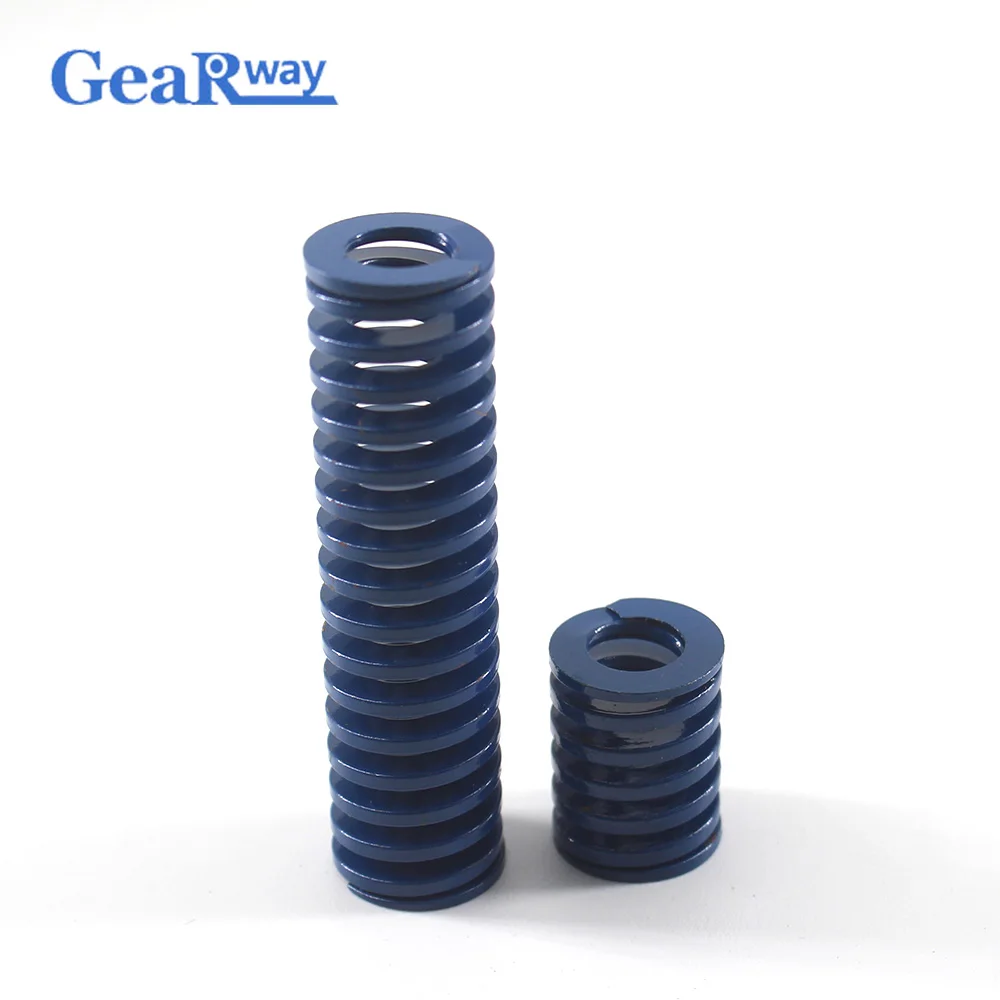 

Gearway 2pcs Blue Compression Spring 48% Compression Ratio Compression Die Spring TL18x60/18x65/18x95/18x100mm Mould Spring