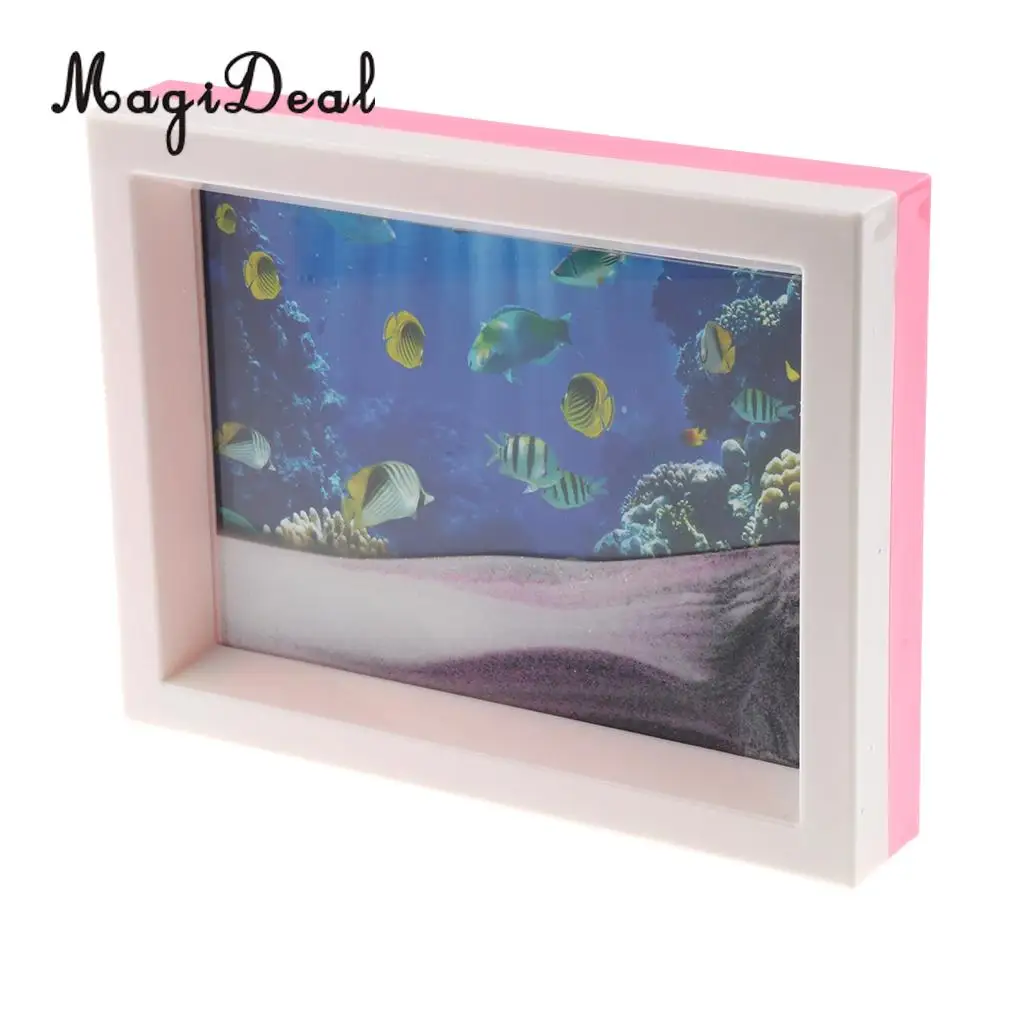 Floating Liquid Motion Timer Flowing Sand Drawing Psychedelic Starry Sky for Office Desk Tabletop Ornament Novelty Friends Gift