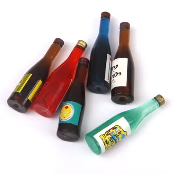 

1:12 Miniature Doll House Bottles Wine 6 Piece game