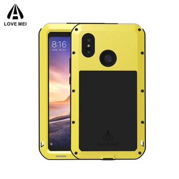 

Love Mei Powerful Case For Xiaomi Mi Max 3 Premium Waterproof Shockproof Aluminum Case Cover for xiaomi max3 free Tempered Glass