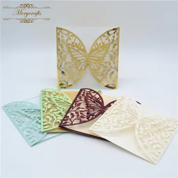 

Wine red MR117 bengali doc wedding invitation card with butterfly