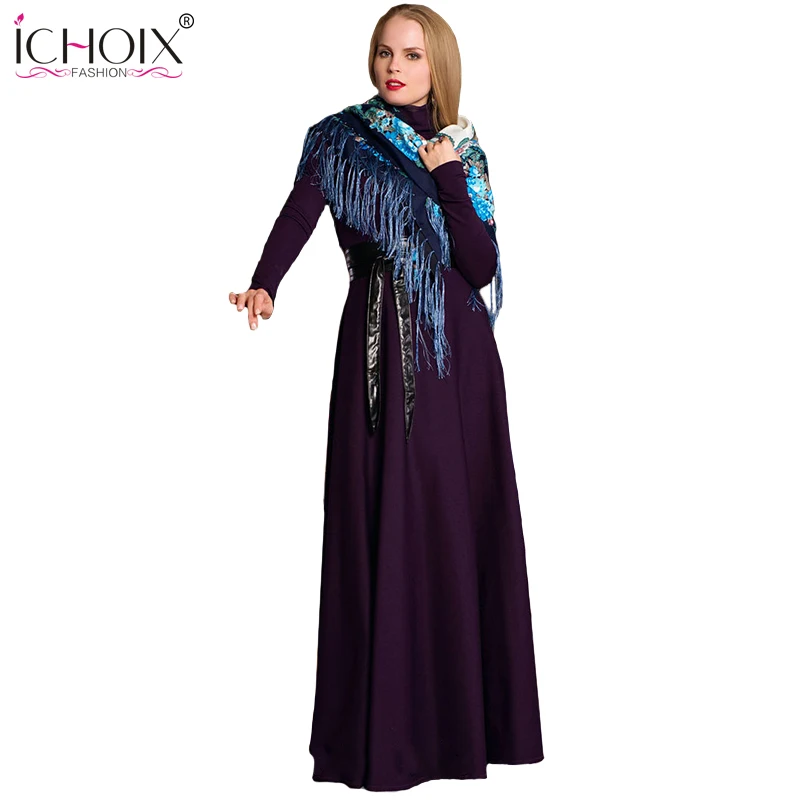 2017 Maxi Long Dress For Autumn Warm Vintage