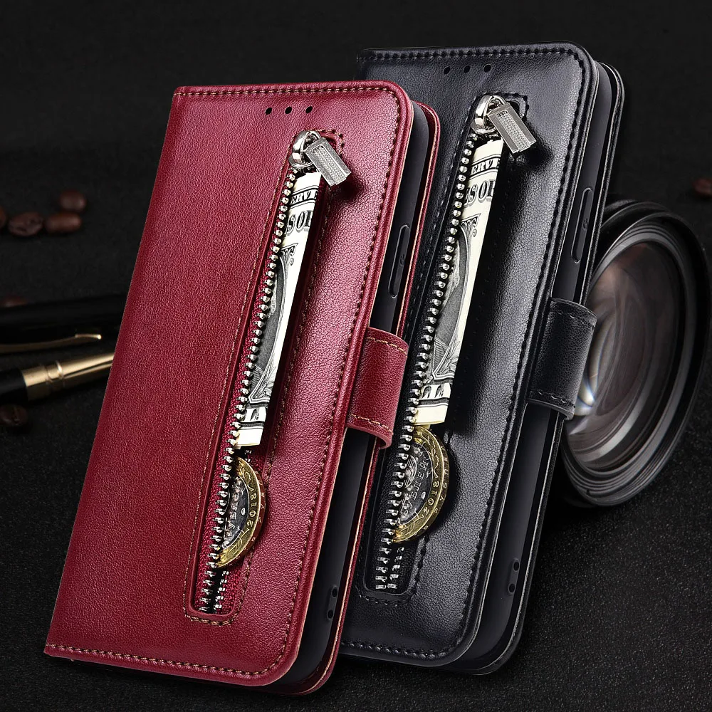 Case for Xiaomi Mi 4i 4c Case Soft TPU Zipper Wallet Flip Leather Cases for Xiaomi Mi 4i Phone Case Xiaomi Mi 4C Coque Fundas