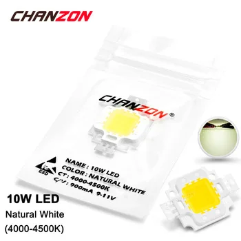 10W LED Light Bulb Lamp Natural White 4000K - 4500K 9-11V 900mA 900-1000LM High Power 10 W Watt Epistar Chip 10Watt DIY COB