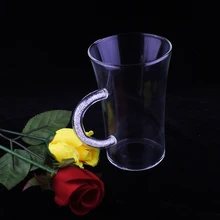 Хрустальная кружка кофейная чашка, высококачественное бессвинцовое стекло, Высококачественная стеклянная посуда для кофейного часа, со скидкой