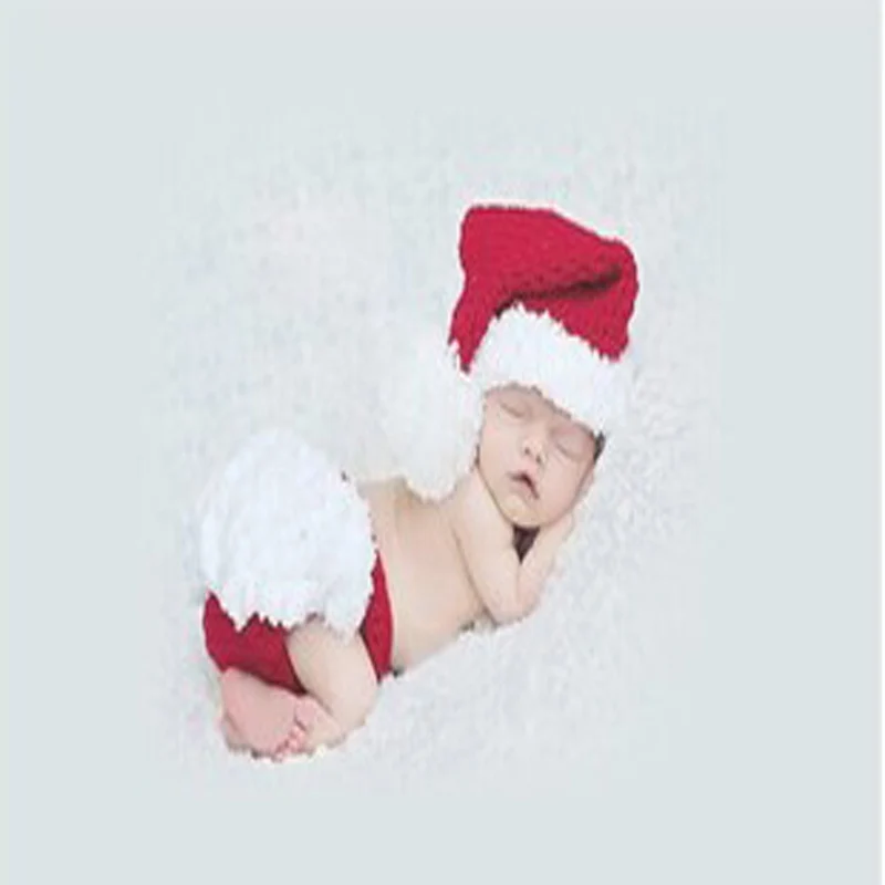 

Sale Character Christmas Hand Woven Crochet Newborn Baby Hat Photography Service Wild Neonate Baby Cap Knitting Camera Props