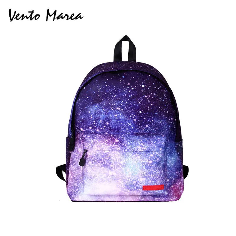 Galaxy Backpack Space Backpacks Universe Floral Printing School Bags