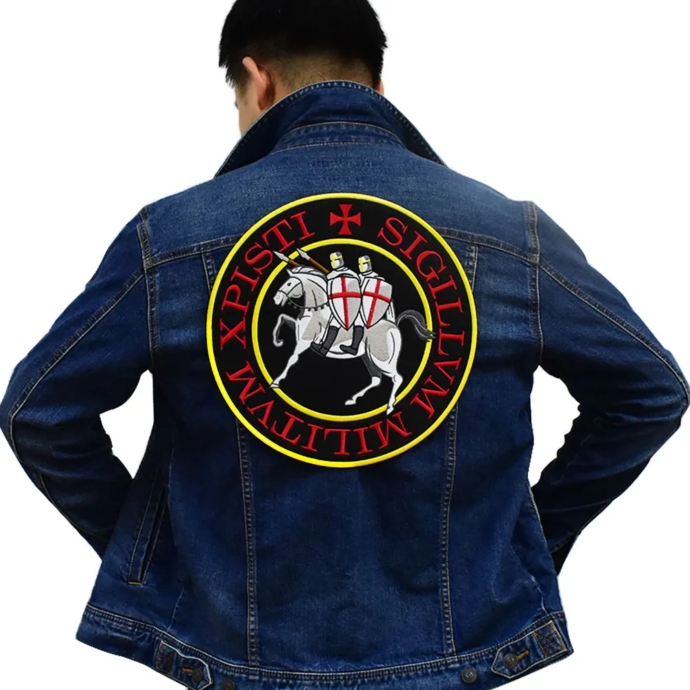 

XPISTI SIGILLVM patch Embroidered Applique Label punk biker Patches Clothes Stickers Apparel Accessories Badge