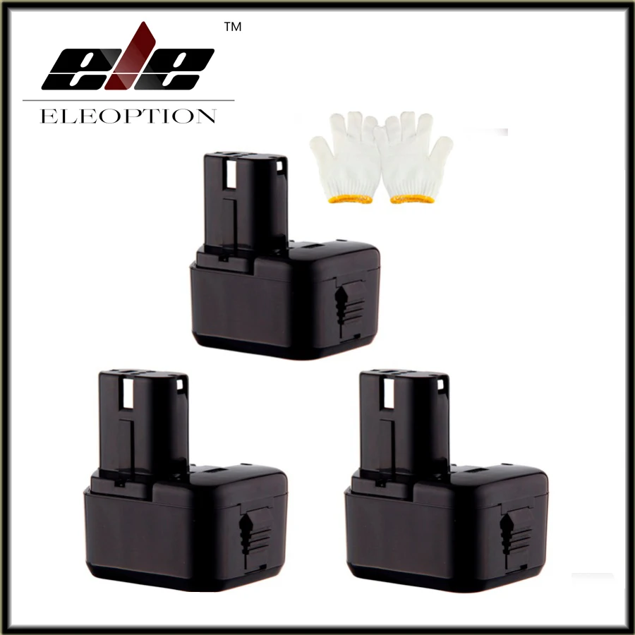 Eleoption New 3PCS 12V Ni MH 3 0Ah Replacement font b Power b font font b