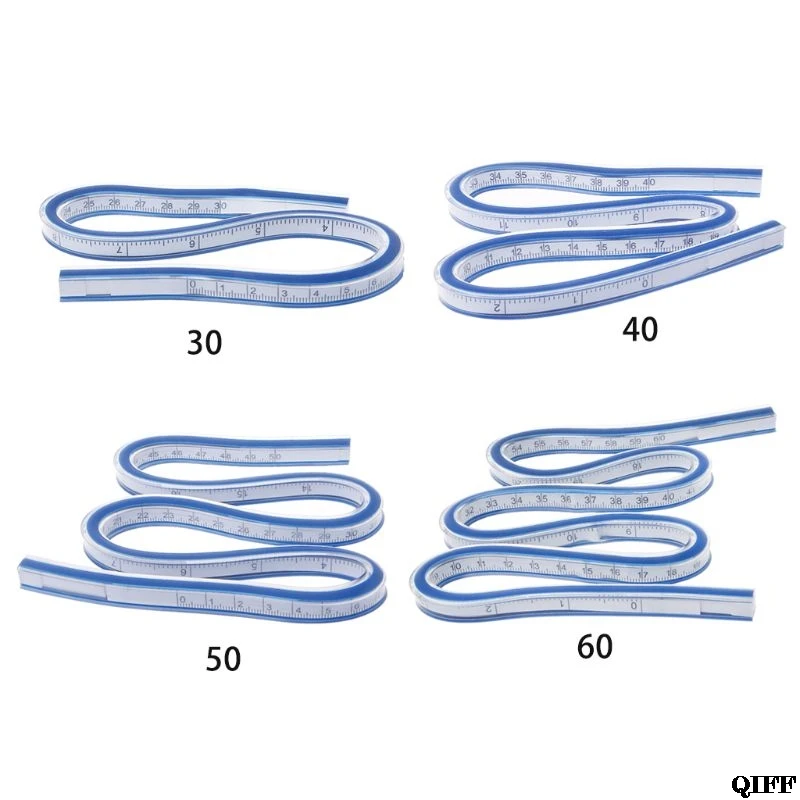 

Flexible Curve Ruler Drafting Drawing Tool Plastic Vinyl 30cm 40cm 50cm 60cm Jun20