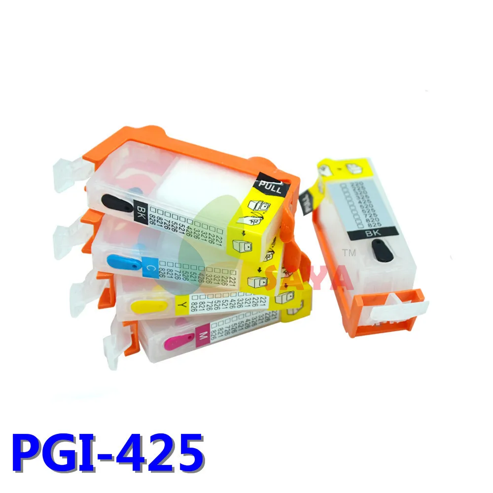 PGI425 CLI426 перезаправляемый картридж для Canon Pixma MG5240 MG5140 IP4840 IX6540 IP4940 MG5340 MX894 MX884 MX714 IX с чипами