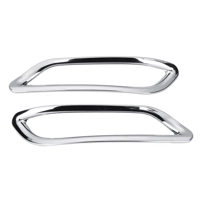 2pcs/set Chrome Rear Tail Fog Light Frame Cover Trim For Toyota Camry 2018