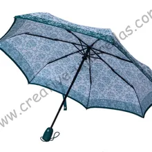 Полностью автоматический, 7 ребер, три раза автоматически открывать и закрывать автоматически Дамаск зонтики, ветрозащитный, стали карман зонтик, стекловолокно и groove