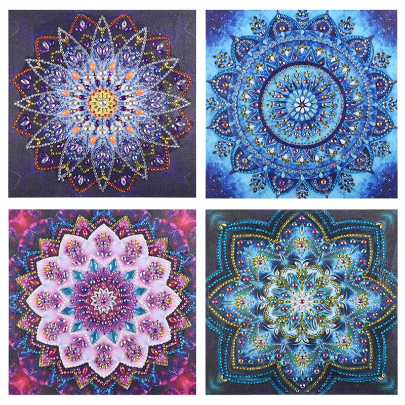 

5d DIY Special Shaped Diamond Painting Flower Partial Drilled Diamond Embroidery Crystal Rhinestone Needlework Home Decor Gifts