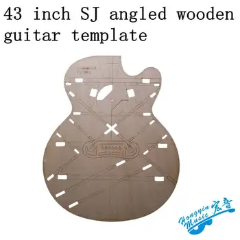 

43 inch SJ200 guitar wooden template guitar making shape sound hole sound beam position map JUMBO type treasure