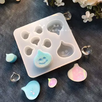 

Cute Cartoon Water Drop Epoxy Resin Casting Silicone Mold Jewelry Making Tools
