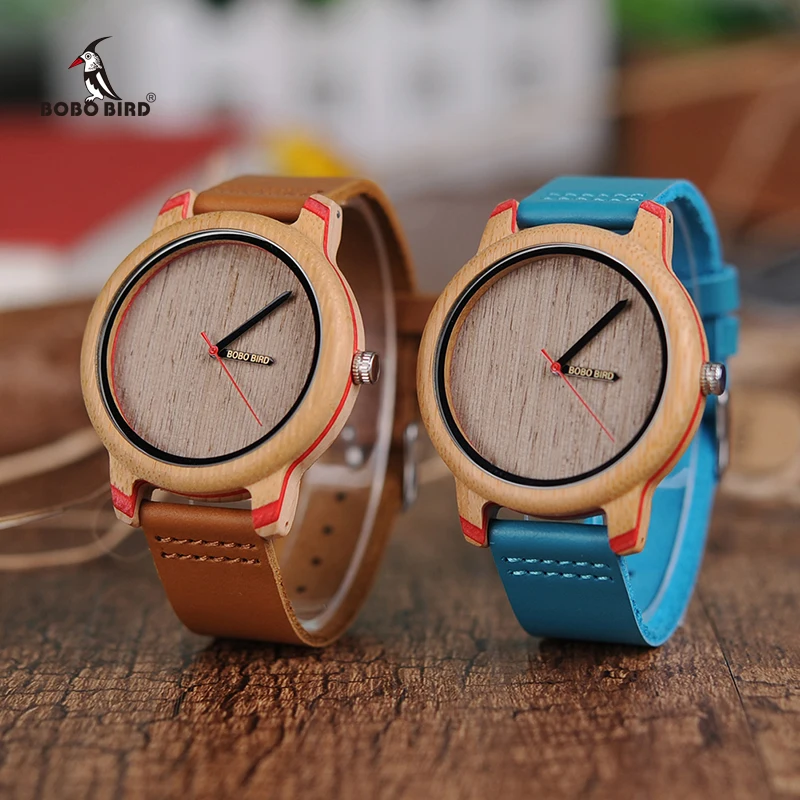BOBO BIRD Luxury Bamboo Watches Timepieces for Men and Women Relogio Masculino Wood Quartz Wristwatches Drop Shipping